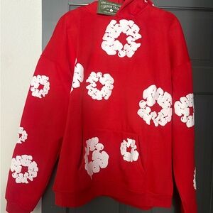 Authentic Denim Tears Red Graphic Hoodie